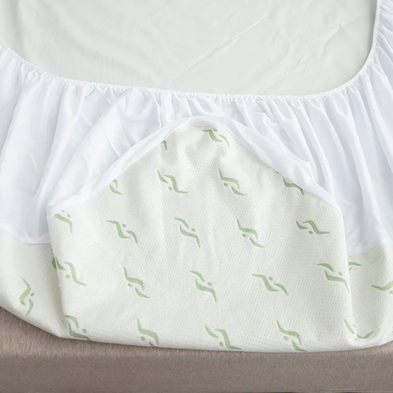 Водонепроницаемый защитный чехол для матраса из бамбукового жаккарда с узором смайлик (7)