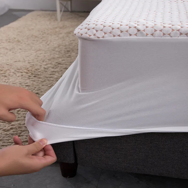 Водонепроницаемый защитный чехол для матраса из жаккарда пропитанного медью (4)
