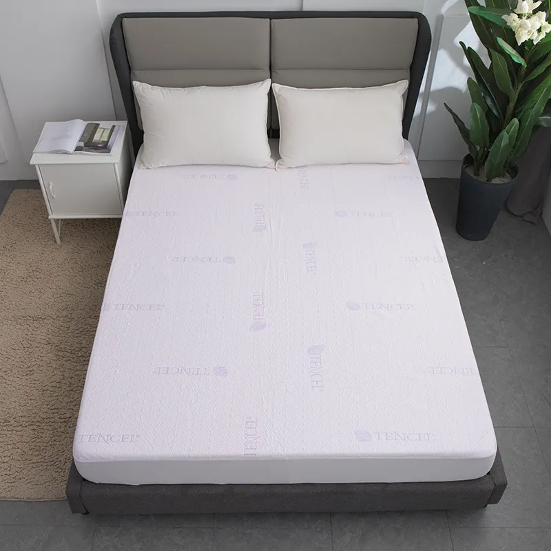 Водонепроницаемый защитный чехол для матраса из лиоцеллового жаккарда (1)