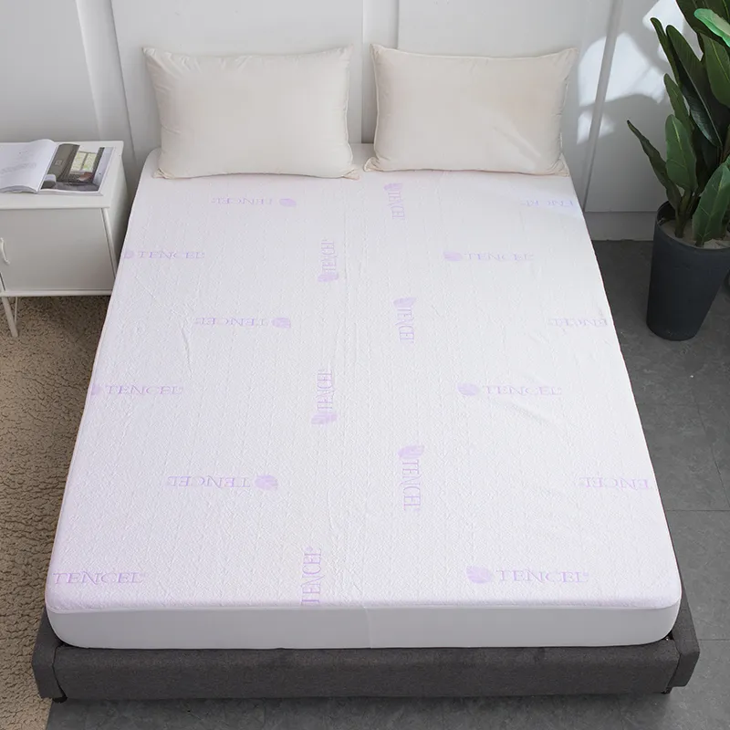 Водонепроницаемый защитный чехол для матраса из лиоцеллового жаккарда (3)