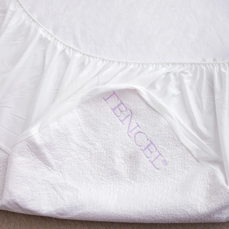 Водонепроницаемый защитный чехол для матраса из лиоцеллового жаккарда (8)