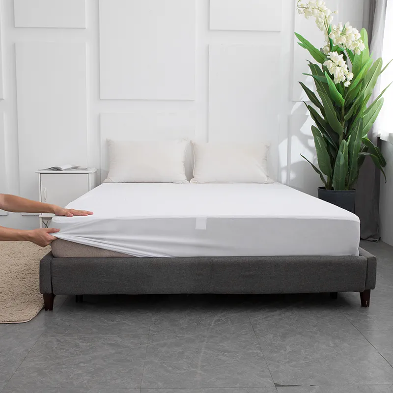 Водонепроницаемый защитный чехол для матраса из хлопкового махра (5)