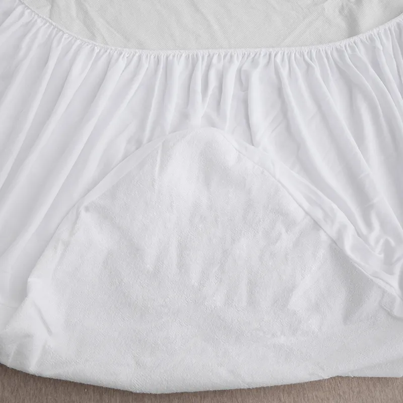 Водонепроницаемый защитный чехол для матраса из хлопкового махра (6)