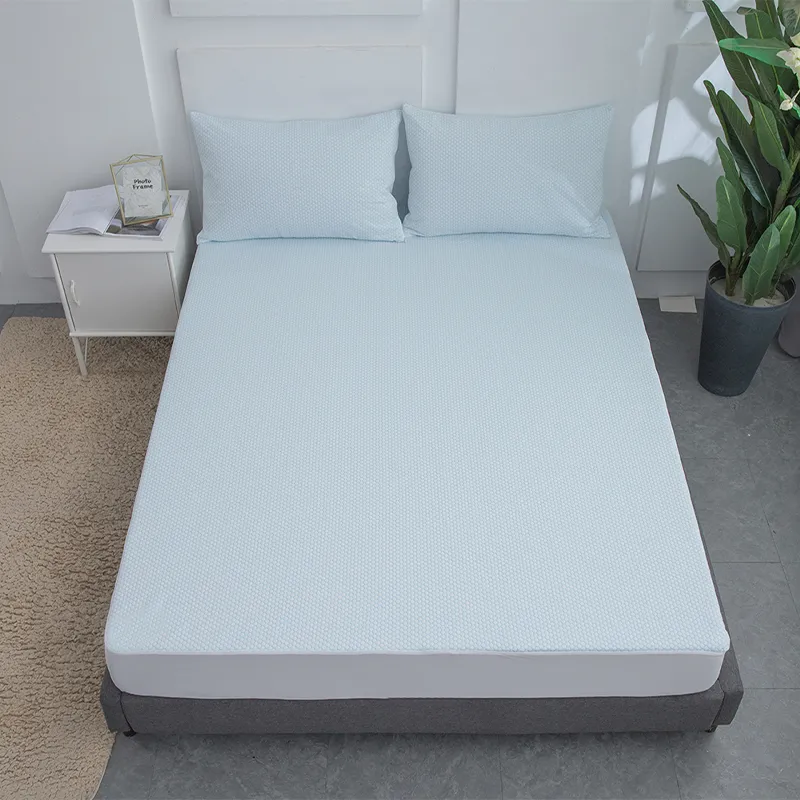 Водонепроницаемый охлаждающий жаккардовый защитный чехол для матраса (3)