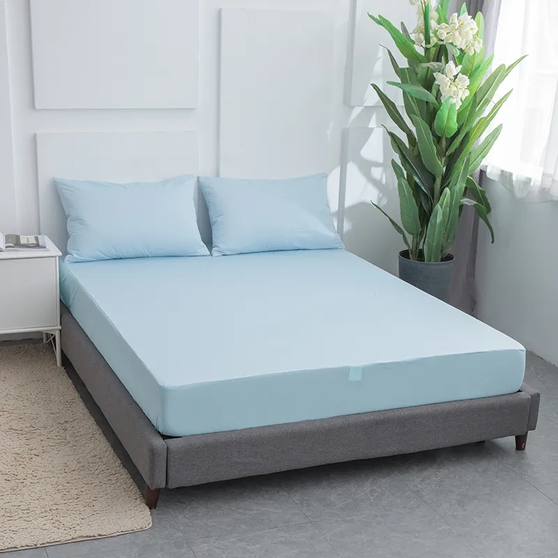 Водонепроницаемый охлаждающий защитный чехол для матраса из трикотажа (3)