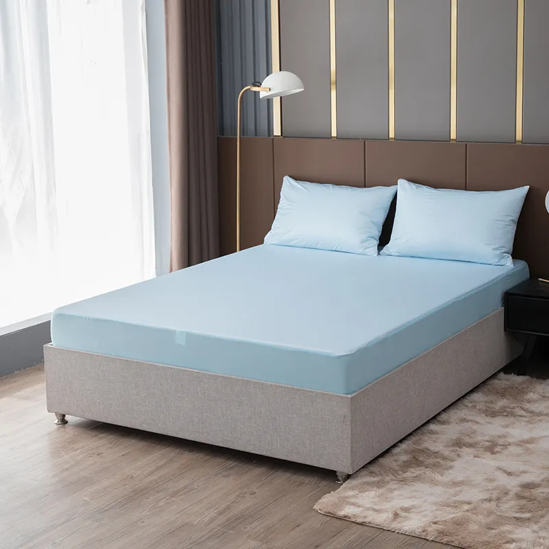 Водонепроницаемый охлаждающий защитный чехол для матраса из трикотажа (7)