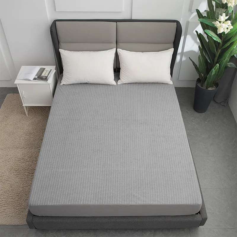 Полосатая хлопковая махровая ткань (2)