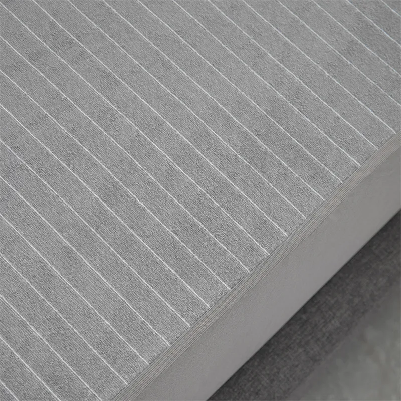 Полосатая хлопковая махровая ткань (4)