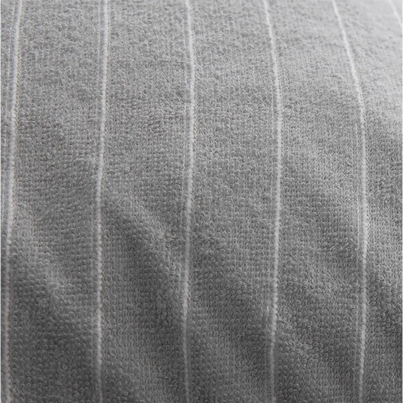 Полосатая хлопковая махровая ткань (6)