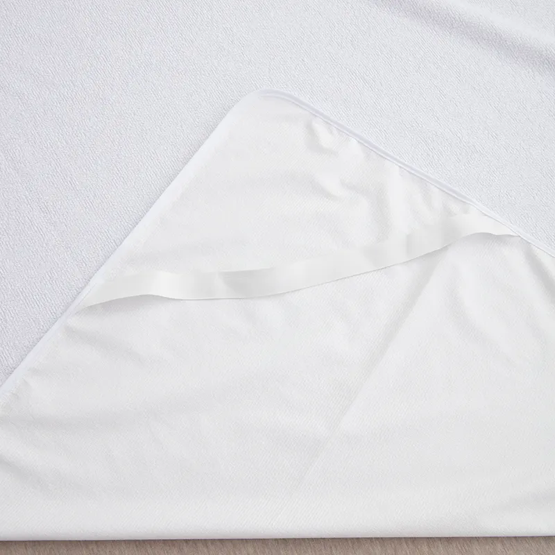 Хлопковый махровый защитный чехол для матраса с резинками по углам (5)